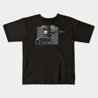 Cupcake Crossbones Biker Kids T-Shirt